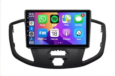 Autoradio 2/32 met Carplay en Android auto | Geschikt voor Ford Transit Custom Tourneo 2014-2019 | Radio scherm met Navigatie | 2014 2015 2016 2017 2018 2019 | MK 8 mk8 L2 H2