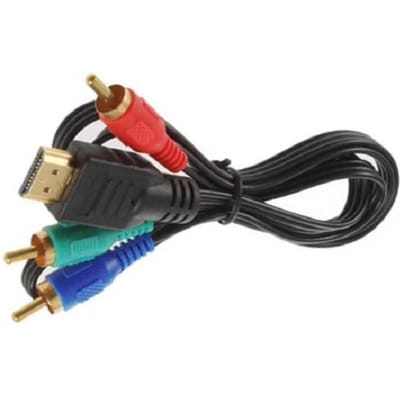 1M HDMI naar 3 RCA Composiet Video Adapterkabel RGB 3RCA Verbindingskabel Converter voor XBOX HDTV