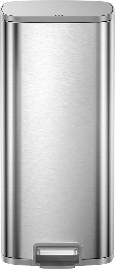 EKO - Stella X pedaalemmer 30 liter - Stainless steel Plastic - mat RVS - Prullenbak