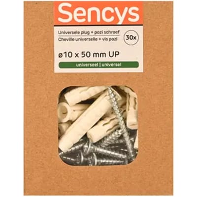 Sencys Universele Plug Nylon - Diam. 10x50mm - 30 Stuks