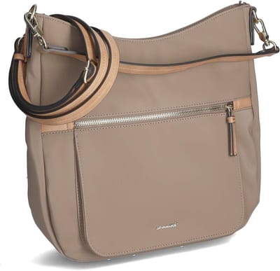 Schoudertas - Damestas Hobo - Dagelijks Gebruik - Verstelbare Band - 29 x 28 x 3 cm - Taupe