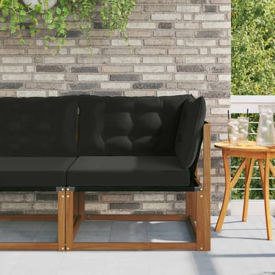 vidaXL - Buitenhoekbank - Massief - Acacia - Hout - Naturel