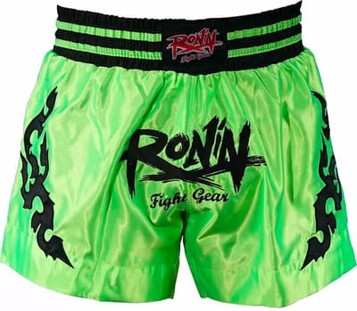 Ronin Kickboks Broek Tattoo - groen/zwart XXS