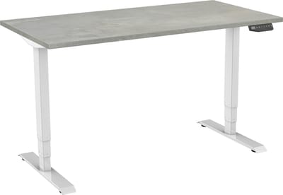 GAME HERO® Marvel Bureau Elektrisch Verstelbaar 2 Motorig - Wit Frame - Oxyd Blad - 160 x 80 cm