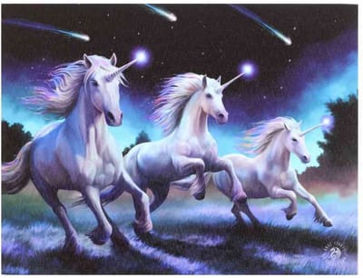 Something Different - 25x19cm Shooting Stars Canvas afbeelding - Multicolours