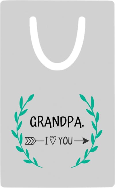 Hacebo® - grandpa I love you metalen boekenlegger - Opa - de liefste opa - verjaardag - cadeautje voor opa - opa artikelen - kado - geschenk Bladwijzer boekenleggers - 7.6 cm x 5cm