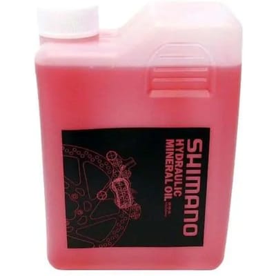 Shimano Hydraulische minerale olie voor schijfremmen - 1000 ml - Transparant/Roze