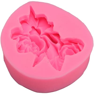 Moule Silicone Forme Fleur Gardénia Outil de Moulage pour Bougie Savon Argile Chocolat Créations Artisanales pink