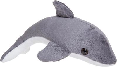 Nature planet pluche bruinvis knuffel - 26 cm - walvis achtigen - zeedieren knuffels