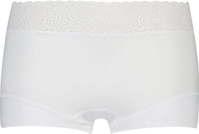 RJ Pure Color Dames Short Kant Wit M