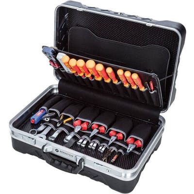 BERNSTEIN Tools for Electronics TELEDATA Gereedschapskoffer (gevuld) 75-delig Electricien (l x b x h) 470 x 340 x 170 mm