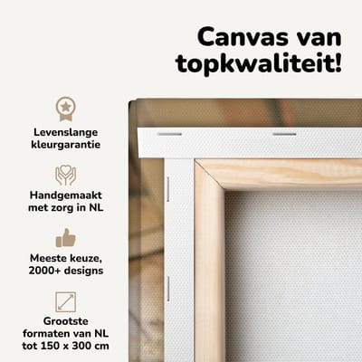 Canvas schilderij 120x80 cm - Wanddecoratie Oude verrekijker en kompas op wereldkaart - Muurdecoratie woonkamer - Slaapkamer decoratie - Kamer accessoires - Schilderijen op canvas