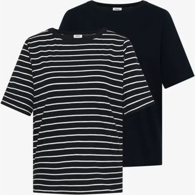 Shirt met strepen in een 2-pack
