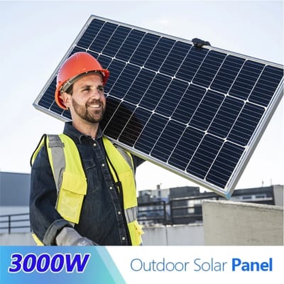 3000W 2000W 1000W Zonnepaneel 18V Hoge Efficiëntie Draagbare Powerbank Flexibel Opladen Buiten Zonnecellen Voor Thuis/Camping 3KW 100A controller