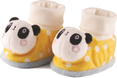 Lemon Ribbon Rammelslofjes Panda Polyester Geel/wit 0-6 Maanden