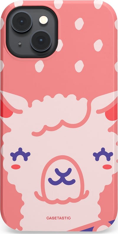 Casetastic Hoesje Geschikt voor Apple iPhone 14 Plus Magsafe - Stijlvolle Beschermende Duo-layer Case - Lama beat