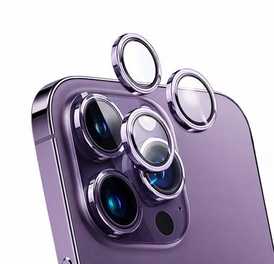 Force Case, Lens Protector geschikt voor iPhone 14 Pro / 14 Pro Max - Ultra-Resistant, Paars