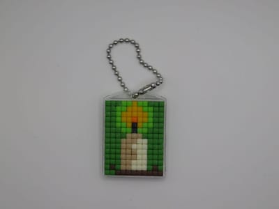 Sleutelhanger, Kaars, Kerstmis, Pixels