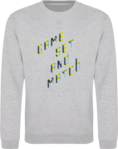 Heren tennis sweater - game set and match