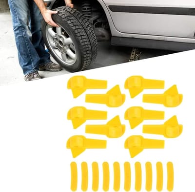 Montage- en Demontagekop voor Bandenwisselaar - 20 Stuks Plastic Rim Beschermers voor Velgen