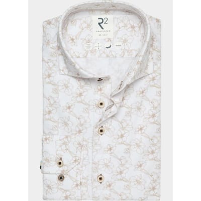R2 - Overhemd Beige R2 132.wsp.006 Lange Mouw Overhemd Beige 132.wsp.006