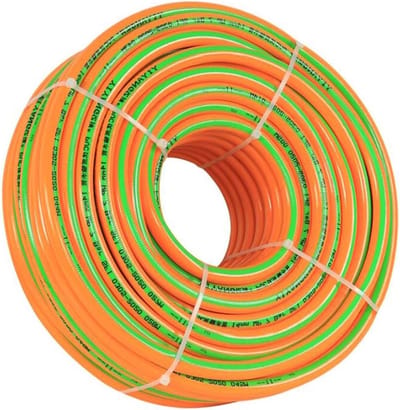 Flexibele Hogedruk Slang - PVC Tuinslang Waterleiding - Tuin Bewateren - Anti-torsie Ontwerp - 25 meter - Oranje