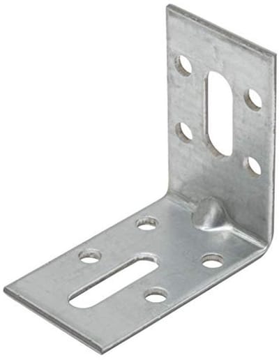 Hoekverbinder met lange gaten 50 x 50 x 30 mm - 10 stuks