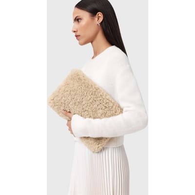 AllSaints Bettina Shlng Clutch Natural Taglia: OS | Pochette Outlet | Donna