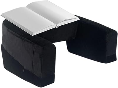 Schootkussen - Leeskussen Kniebureau - Comfortabel Werken - Ergonomisch Ontwerp - 33.9B x 11.6H cm - Zwart