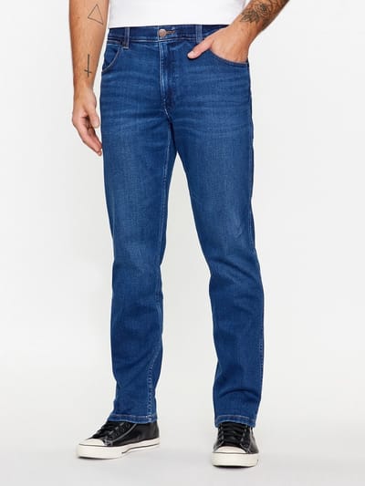 Wrangler Heren Jeans Broeken GREENSBORO regular/straight Fit Blauw 30W / 32L Volwassenen