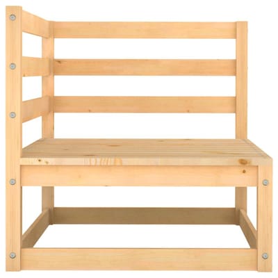 vidaXL - Tuinbank - 2-zits - met - kussens - massief - grenenhout