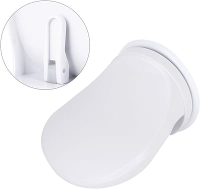 Famanu - Douche Voetsteun Antislip Plastic Badkamer Wassen Voeten Pedaal Ondersteuning Zuignap Wit