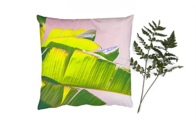 Sierkussens - Kussentjes Woonkamer - 40x40 cm - Bananenblad - Bladeren - Tropisch - Zomer