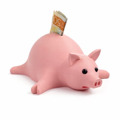 Spaarpot Varken Groot Design – Kinder Spaarpot – Decoratieve Geldpot met Afneembare Dop – 18 × 15 × 8 cm – Roze