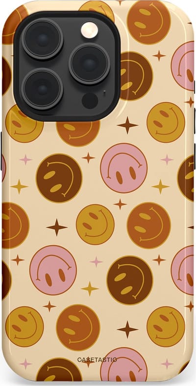 Casetastic Hoesje Geschikt voor Apple iPhone 15 Pro Magsafe - Stijlvolle Beschermende Duo-layer Case - Geluk