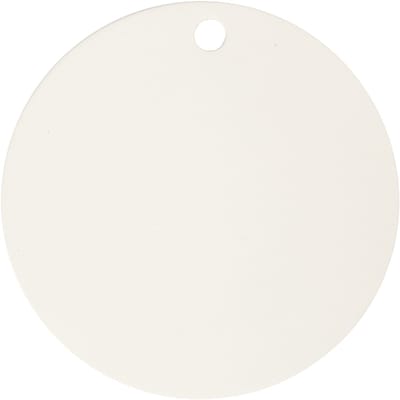 Label, d 15 cm, dikte 0,5 cm, wit, 1 stuk