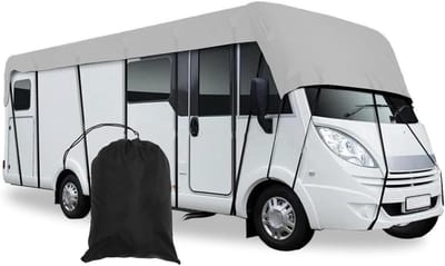 Beschermdak Caravan - Zakluifel Camper - Bescherming Onderweg - Wind Regen Sneeuwbestendig - 7.5 x 3 Meter - Grijs