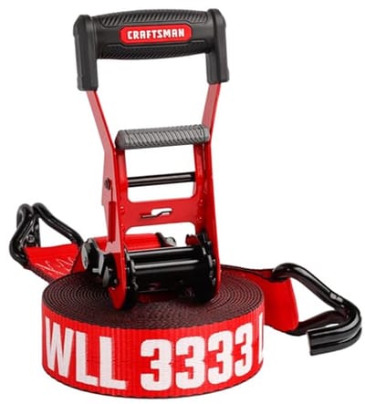 Zware 2" x 27" Ratchet Tie Down Strap met dubbele J haak - Zwaargewicht/Industriële Duty