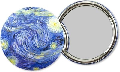 Lanzfeld - Zakspiegeltje Ø 80 mm - Make up spiegel - Van Gogh - Sterrennacht