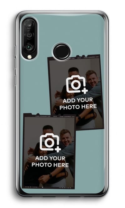 Gepersonaliseerd - Case Company® - Hoesje geschikt voor Huawei P30 Lite hoesje - Polaroid Zwart - Soft Cover Telefoonhoesje - Bescherming aan alle Kanten en Schermrand