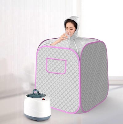 Mobiele Sauna 60x80x110 cm - Draagbare Stoomsauna voor Thuis - 1000W Stoomverwarming - Saunabox voor persoonlijk gebruik - Compact en gemakkelijk te vervoere