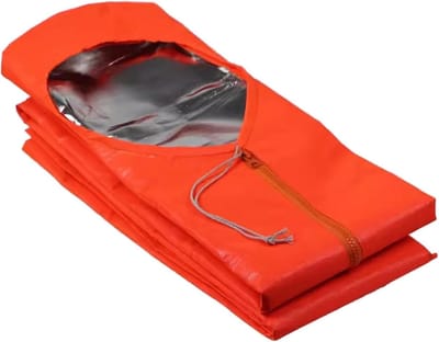 Isolatiedeken - Warme Deken - Kamperen Avontuur - Aluminiumfolie Oxford - 200x90cm - Oranje