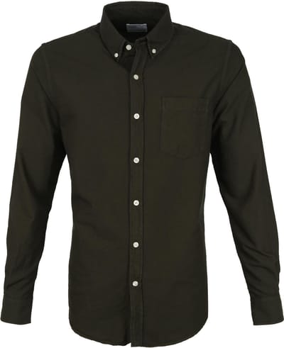 Colorful Standard Overhemd Donkergroen - Maat XXL - Heren - Overhemden Casual