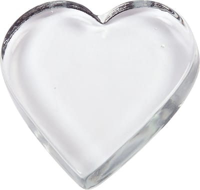 Hart, afm 10x9 cm, dikte 15 mm, 1 stuk