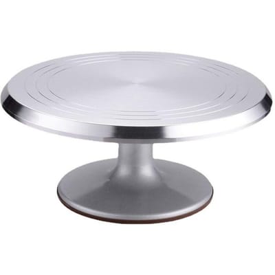 Draaibare Taartdecoratie Schijf 30cm - Professionele Metalen Draaitafel
