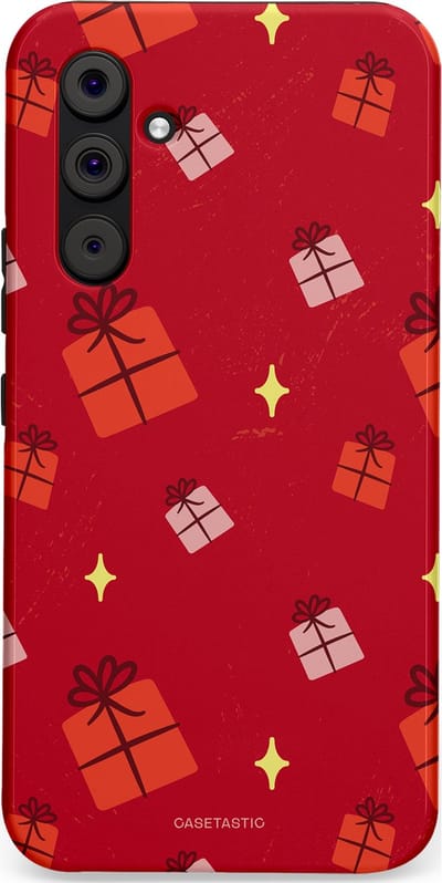 Casetastic hoesje geschikt voor Samsung Galaxy A54 (2023) 5G - Dubbellaagse bescherming - Rode Sinterkerst Cadeaus - Fashion Case - Rood