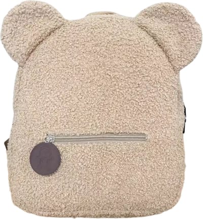 Livano Teddy Tas - Fluffy - Rugzak - Backpack - Schooltas - Dames - Heren - Meisje - Jongens - Beige