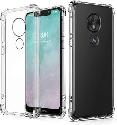 Hoesje Geschikt voor: Motorola Moto G7 en G7 Plus - Anti -Shock Silicone - Transparant