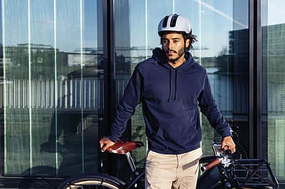 Fietshelm ABUS HUD-Y race grey M - 54-58 cm - grijs - Geschikt voor gebruik op elektrische fietsen - stadsfietsen - 300 g