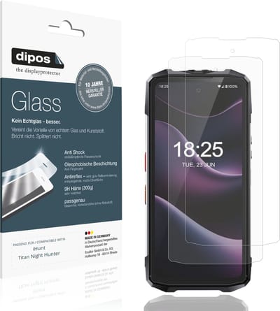 dipos – 2x Matte Pantserfolie geschikt voor iHunt Titan Night Hunter | 9H Screenprotector